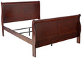 Cherry Wood Sleigh Bed California King O616