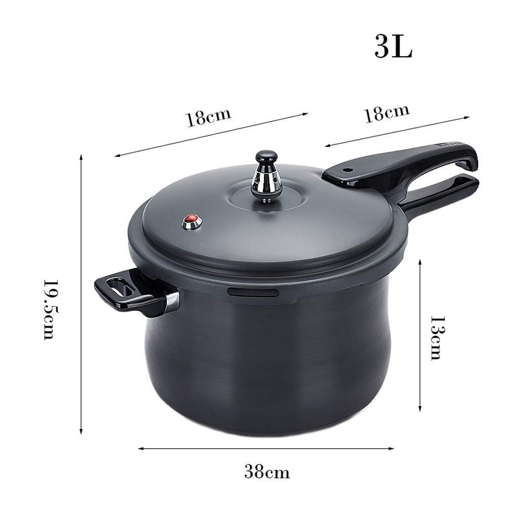 Black 3L Stainless Steel Pressure Cooker G850