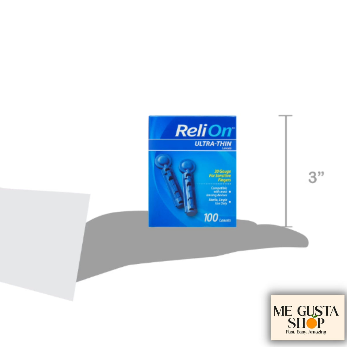 Blood Glucose Test Strips 100 Count with Ultra-Thin Blood Lancets 100 Count C6404