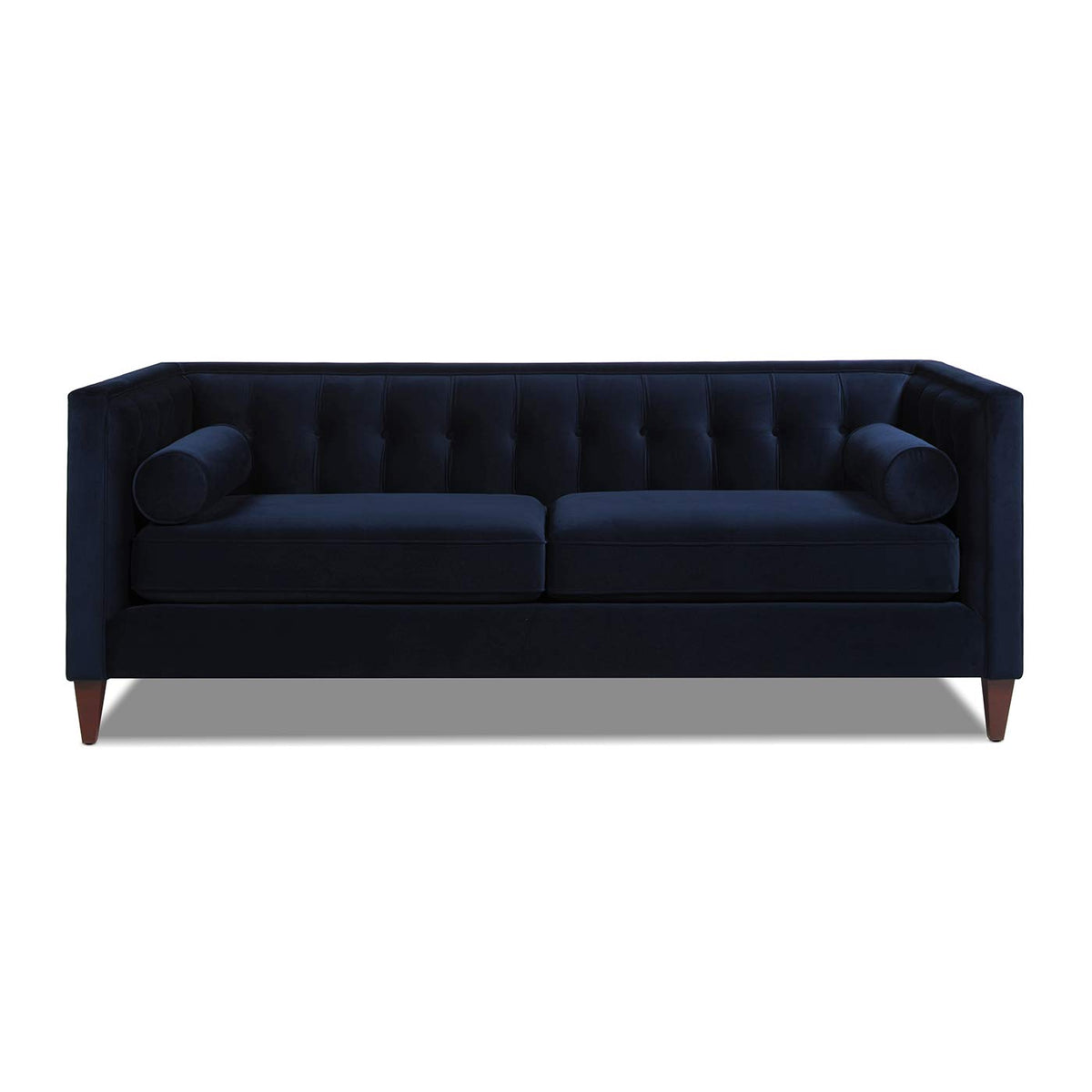 Dark Navy Blue Performance Velvet Tufted Sofa D1470