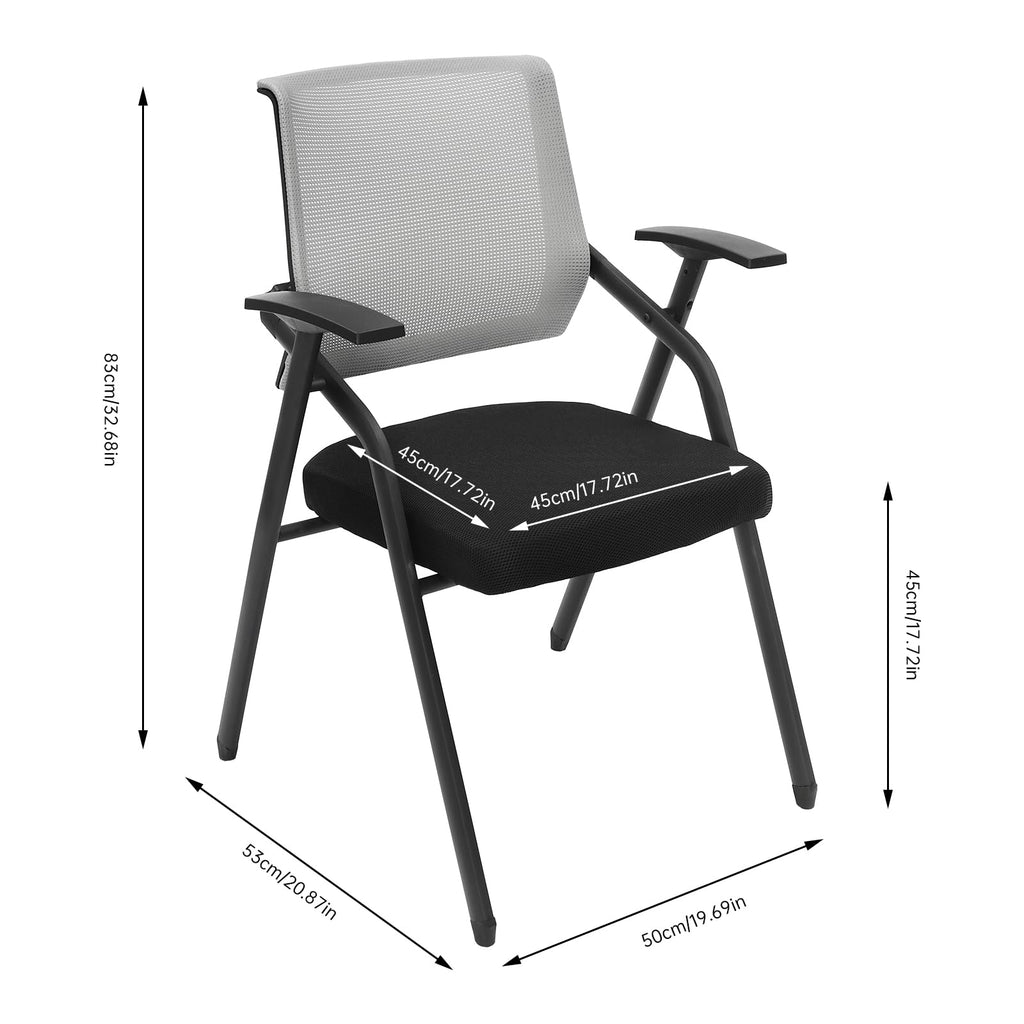 Grey Mesh Back Stacking Arm Chairs G30203