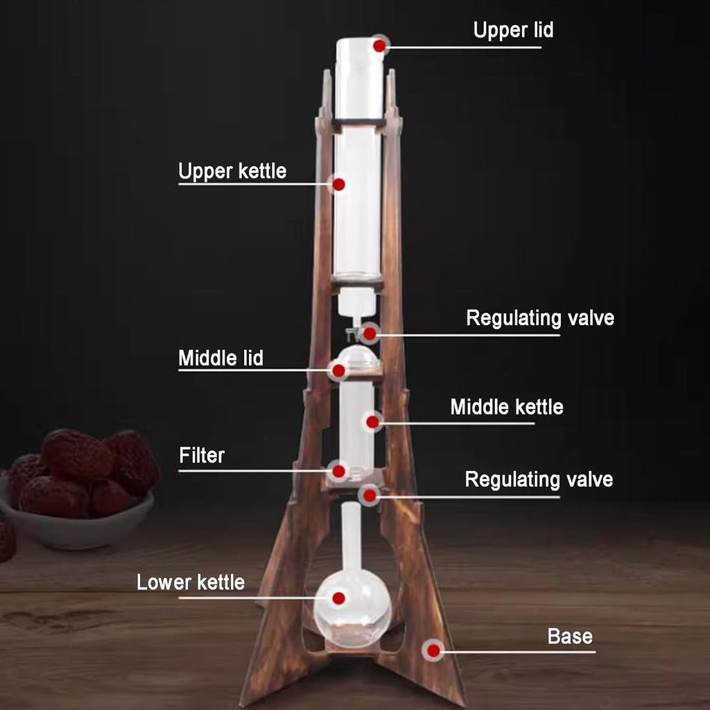 Cold Brew Drip Tower with Stainless Steel Adjustable Valve G388