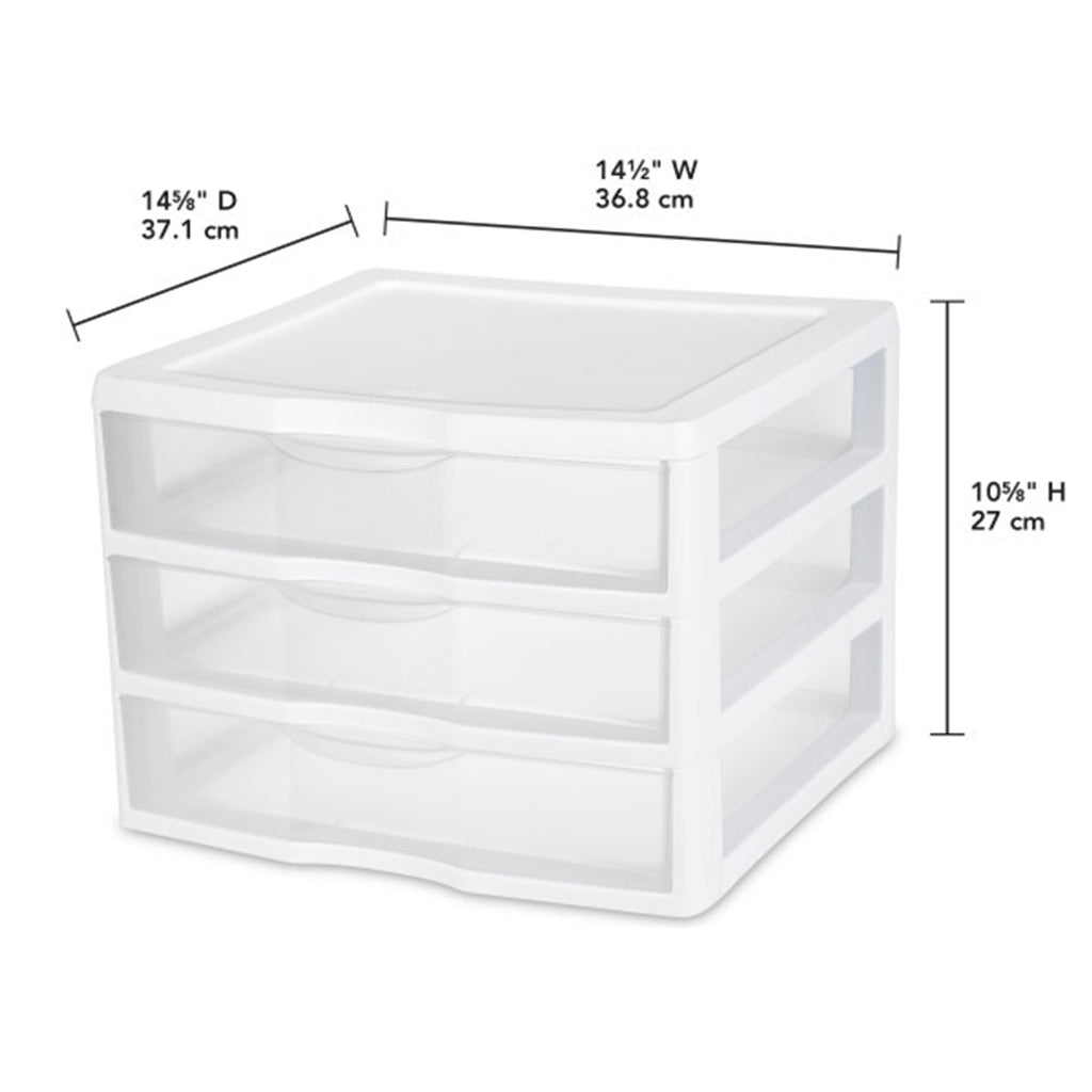 Wide 3-Drawer Storage Unit 6-Pack P54406