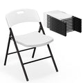 White Plastic Folding Chairs S5669