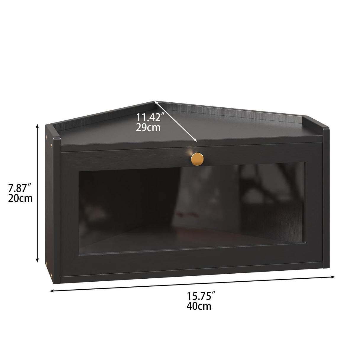 Bamboo Bread Box with Acrylic Door H265