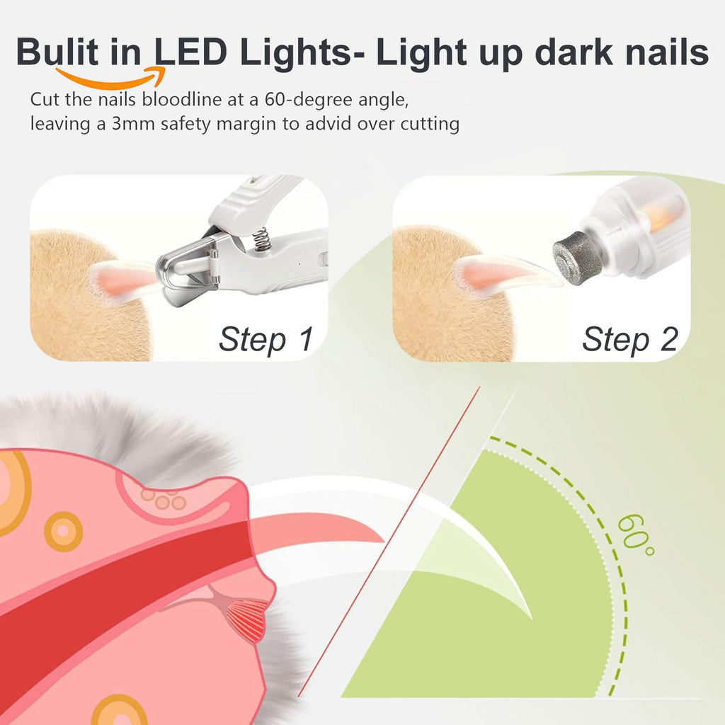 2-in-1 Dog Nail Grinder & Dog Nail Clipper J1406