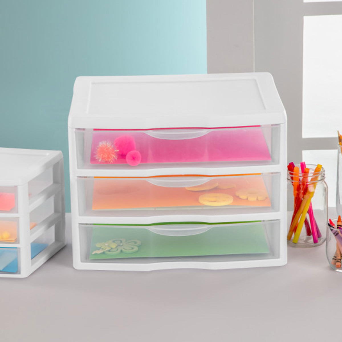 Wide 3-Drawer Storage Unit 6-Pack P54406
