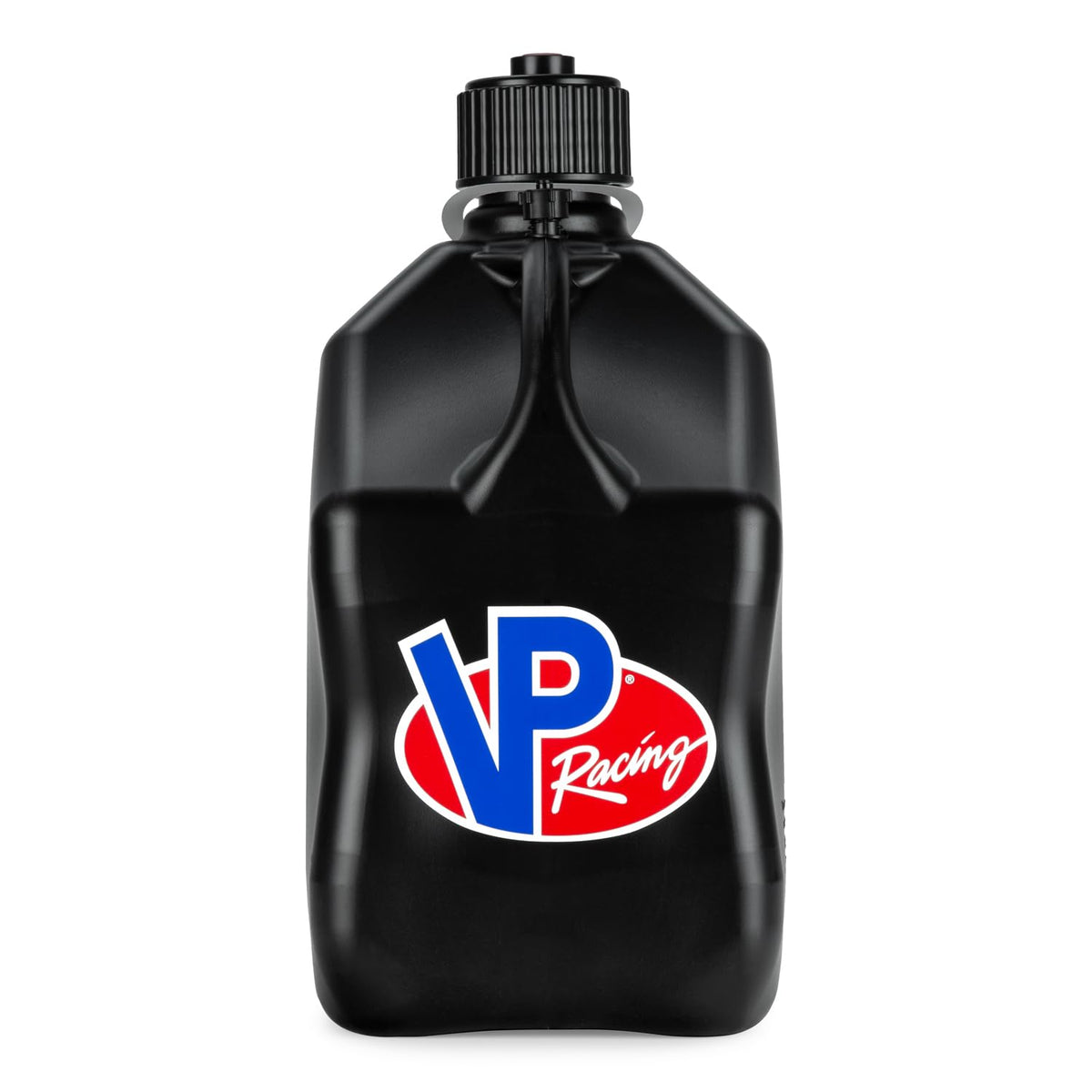 5.5 Gallon Square Motorsport Jug Black with Filler Hoses 4 Pack C485610