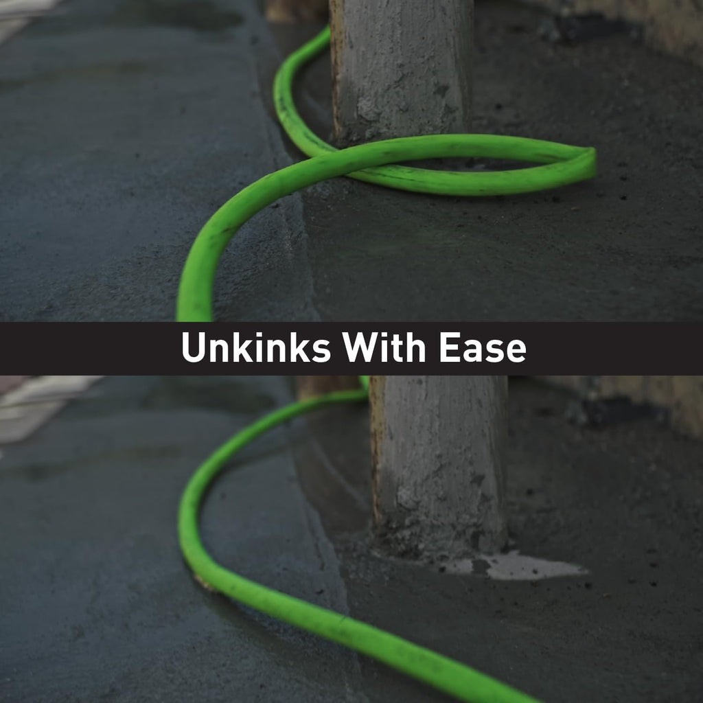 Lightweight Durable Kink-Resistant Garden Hose 3/4" x 100' Green J6579
