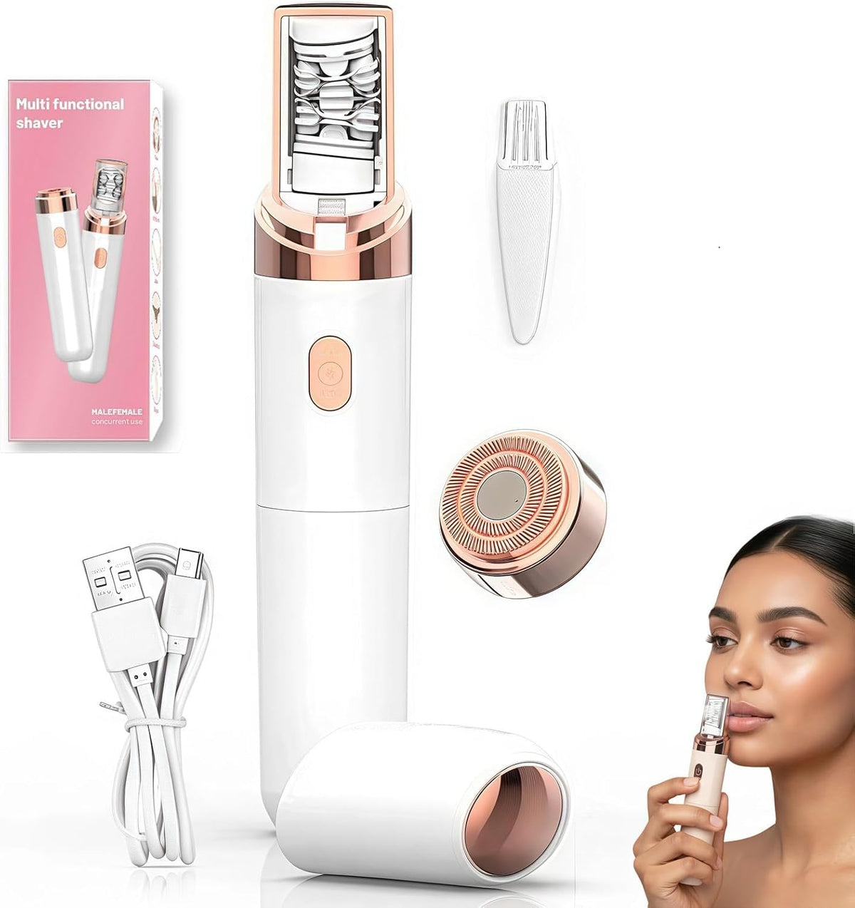 Women Face Epilator White G77005