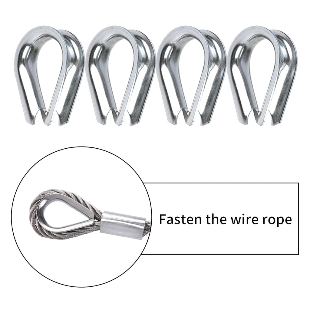 1/8 inch Stainless Steel Wire Rope Kit, 33ft J1642