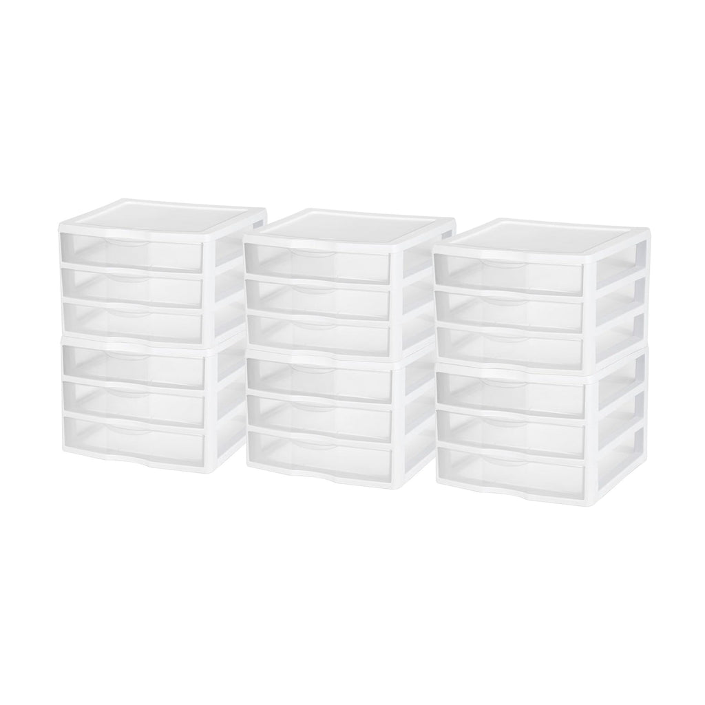Wide 3-Drawer Storage Unit 6-Pack P54406