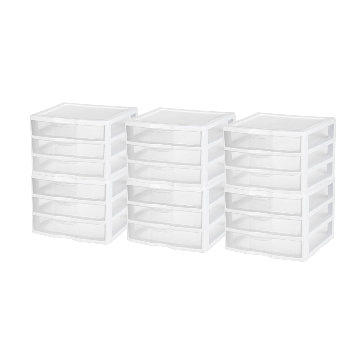 Wide 3-Drawer Storage Unit 6-Pack P54406