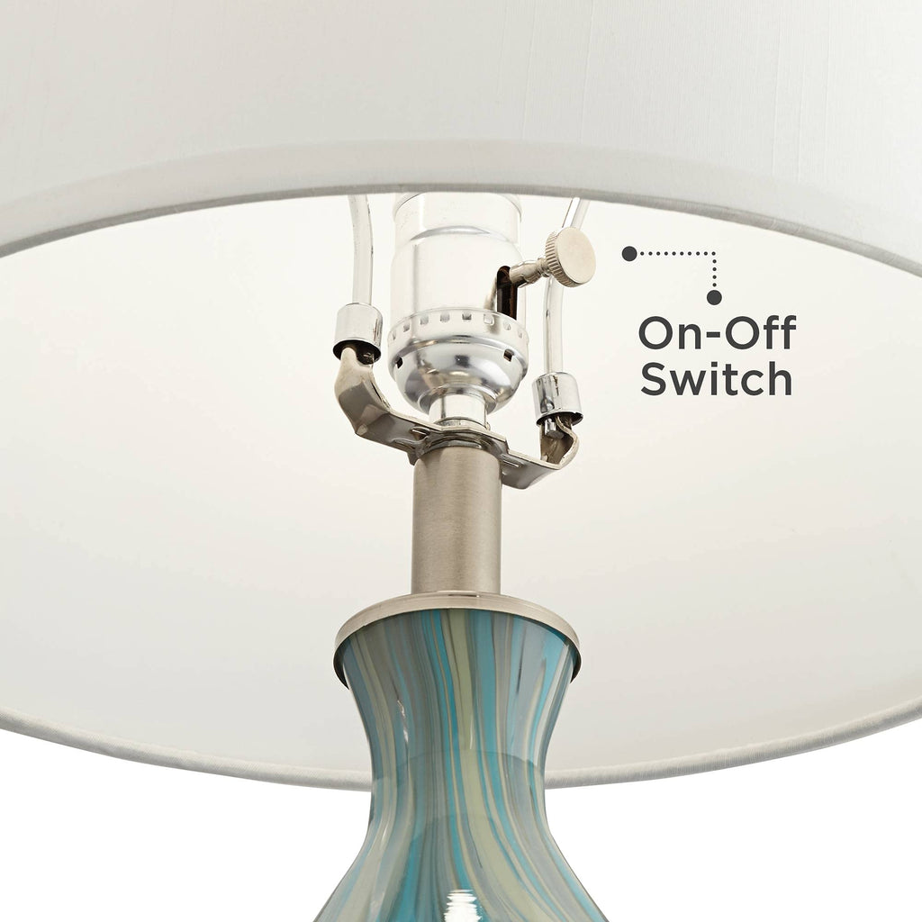 22" Art Glass Table Lamps Set of 2 T37636