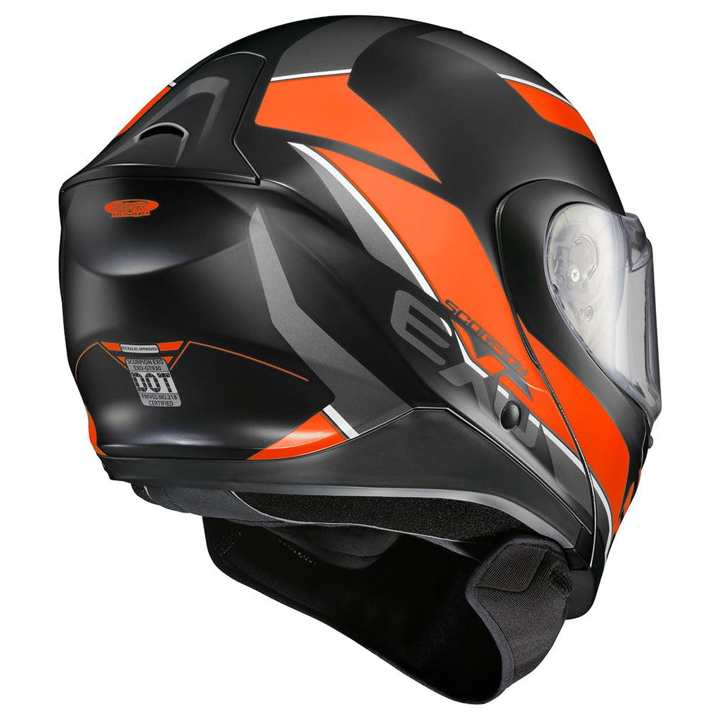 Orange Large Modular Snowmobile Helmet H304