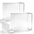 2 Pack Clear Acrylic Display Box with Magnetic Lid V701251