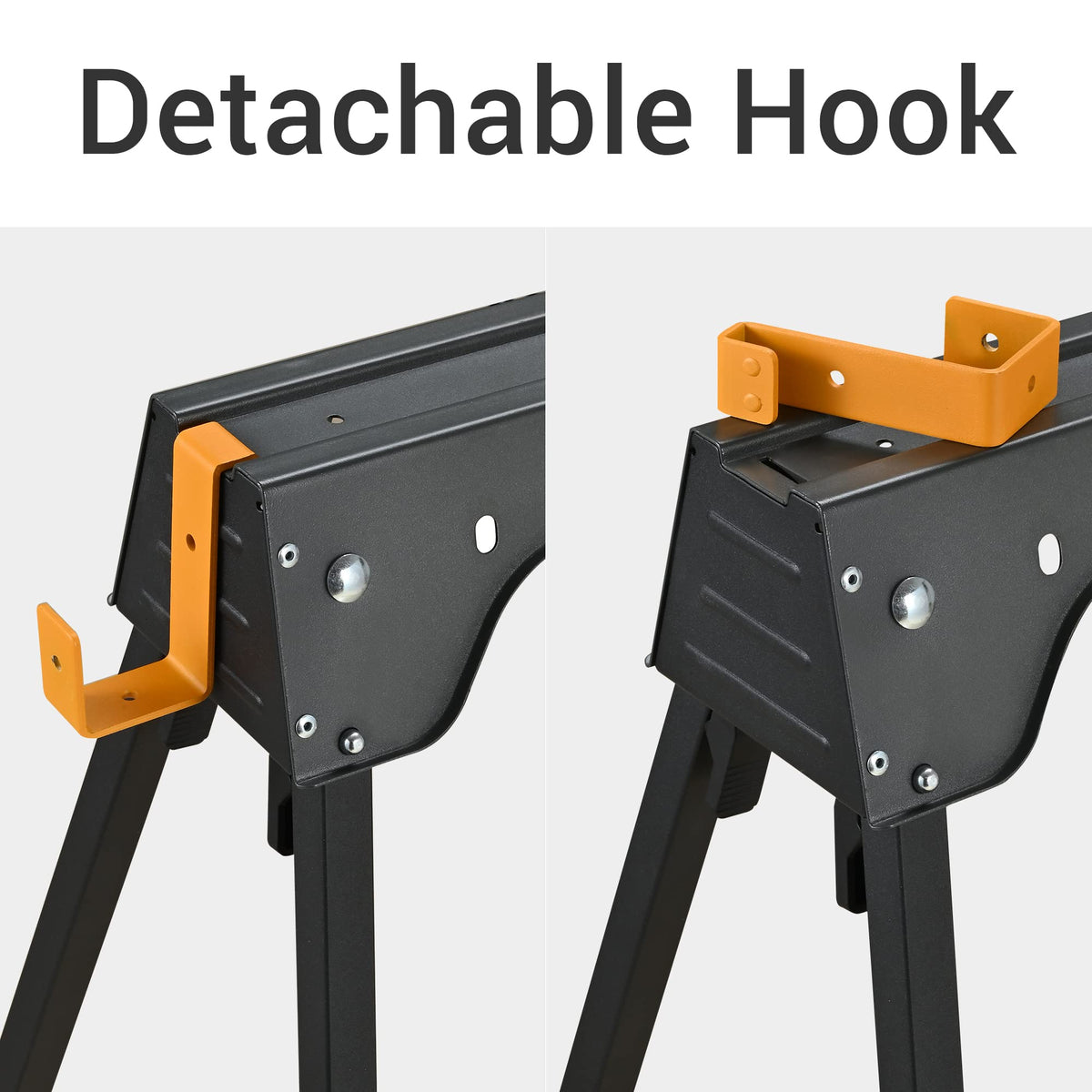 Heavy Duty Folding Saw Horses 2 Pack 2200 Lbs Load Capacity E81912