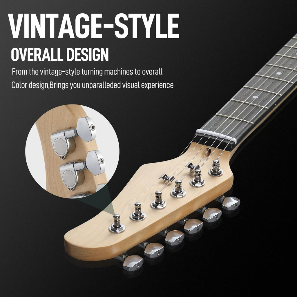 39 Inch Red Electric Guitar Kit with Amp U40636