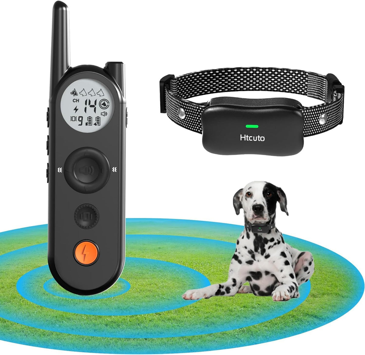 Wireless Dog Fence and Remote Training Collar, IPX7 Waterproof, Black X2023