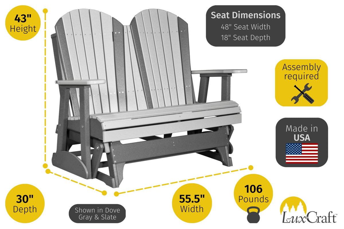 Adirondack Glider Outdoor Patio Gliding Chair B2177