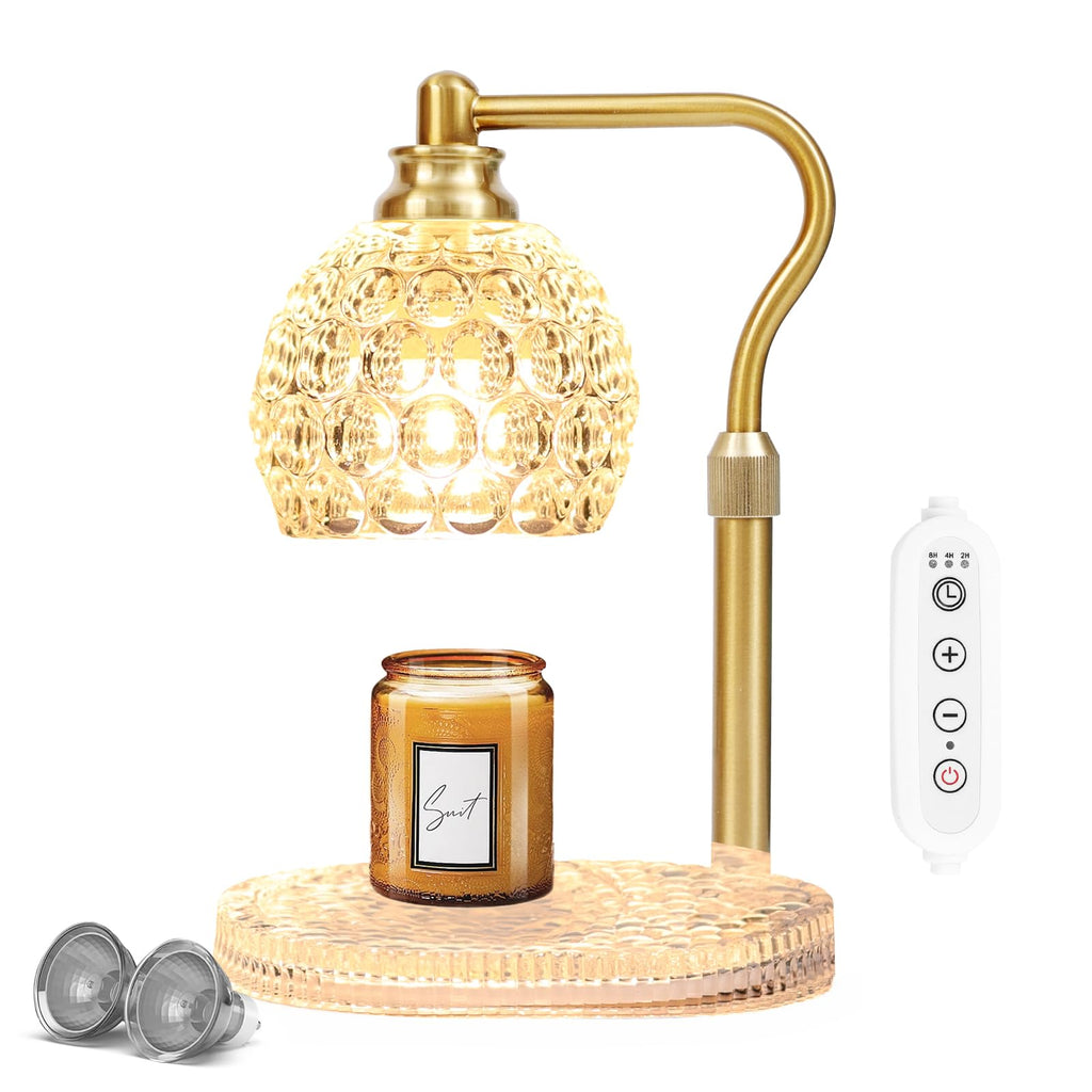 Candle Warmer Lamp with Timer & Dimmer, Height Adjustable H47709