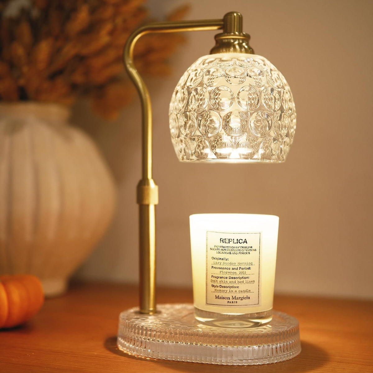 Candle Warmer Lamp with Timer & Dimmer, Height Adjustable H47709
