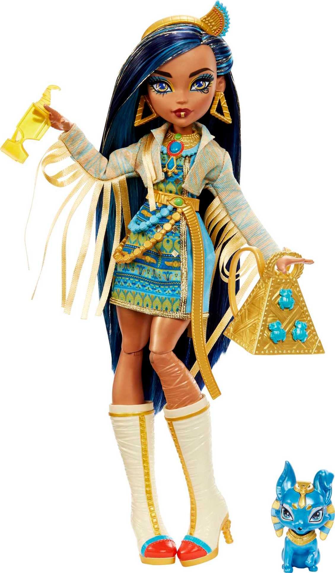 Monster High Doll with Blue Streaked Hair and Fashion Accessories E5860