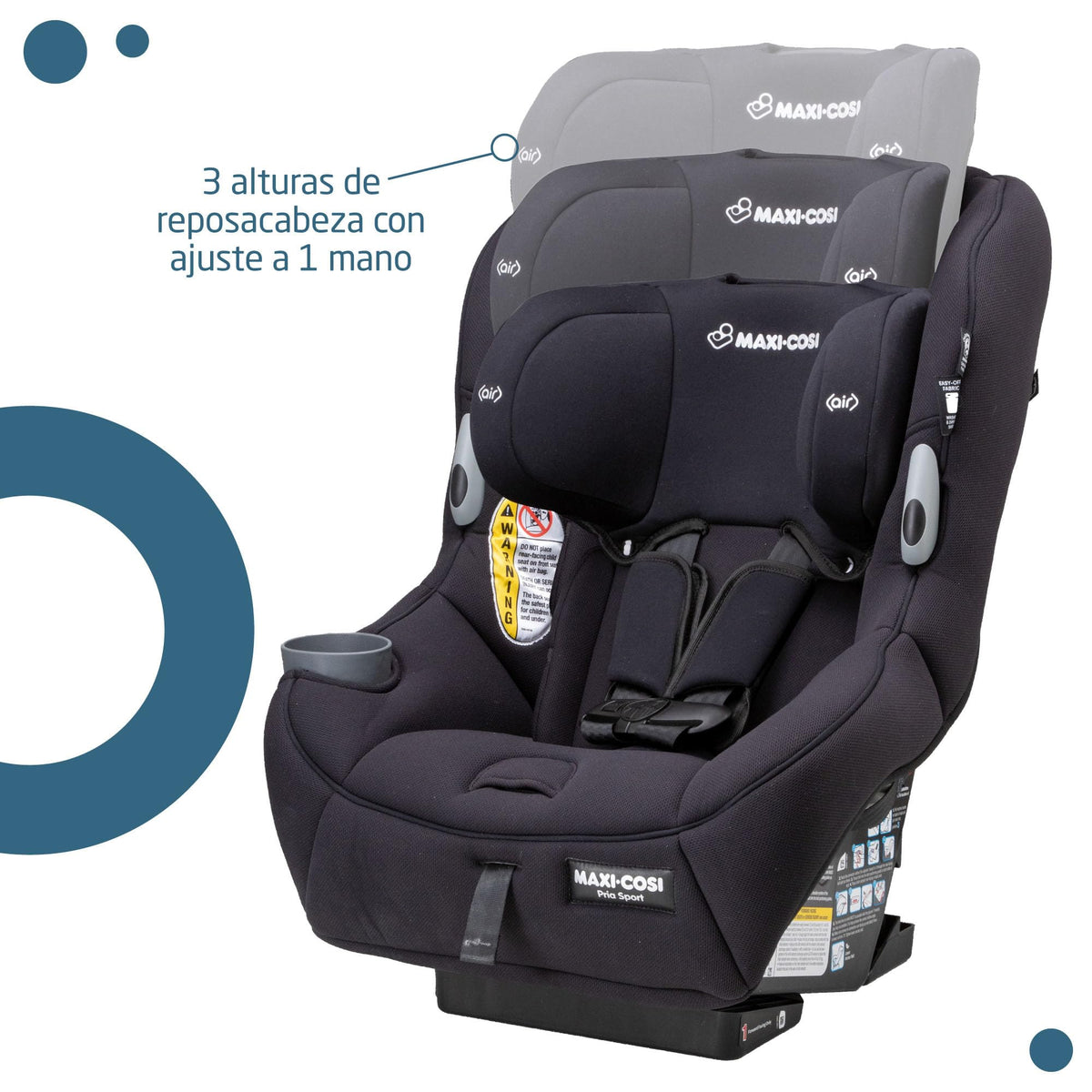 2-in-1 Convertible Car Seat Midnight Black K489