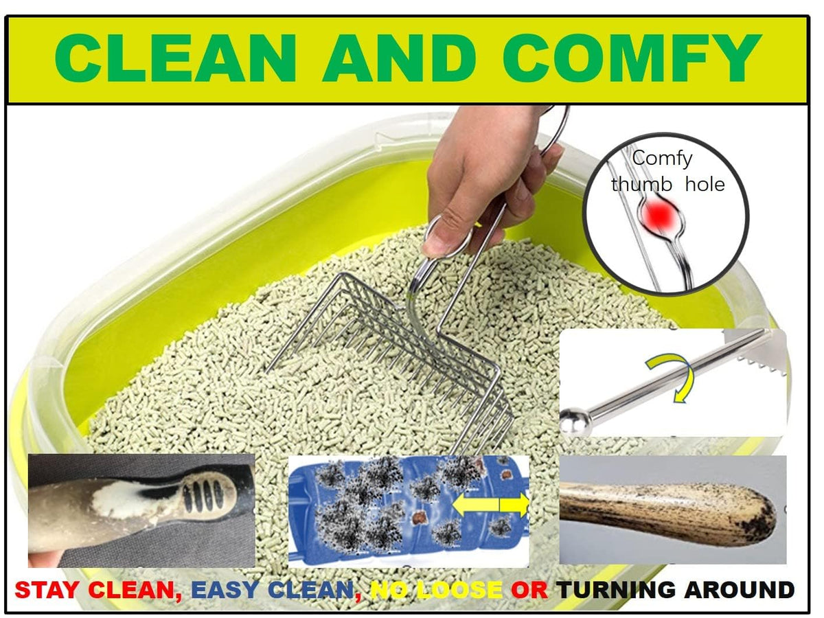 Metal Cat Litter Scoop with Holder U339