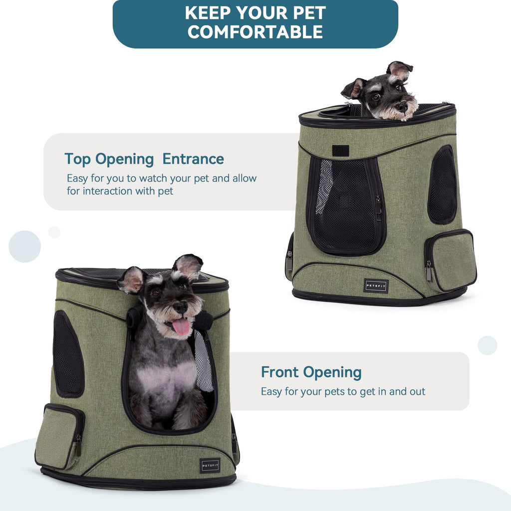 Dog and Cat Backpack Carrier, Up to 18 lb C763622