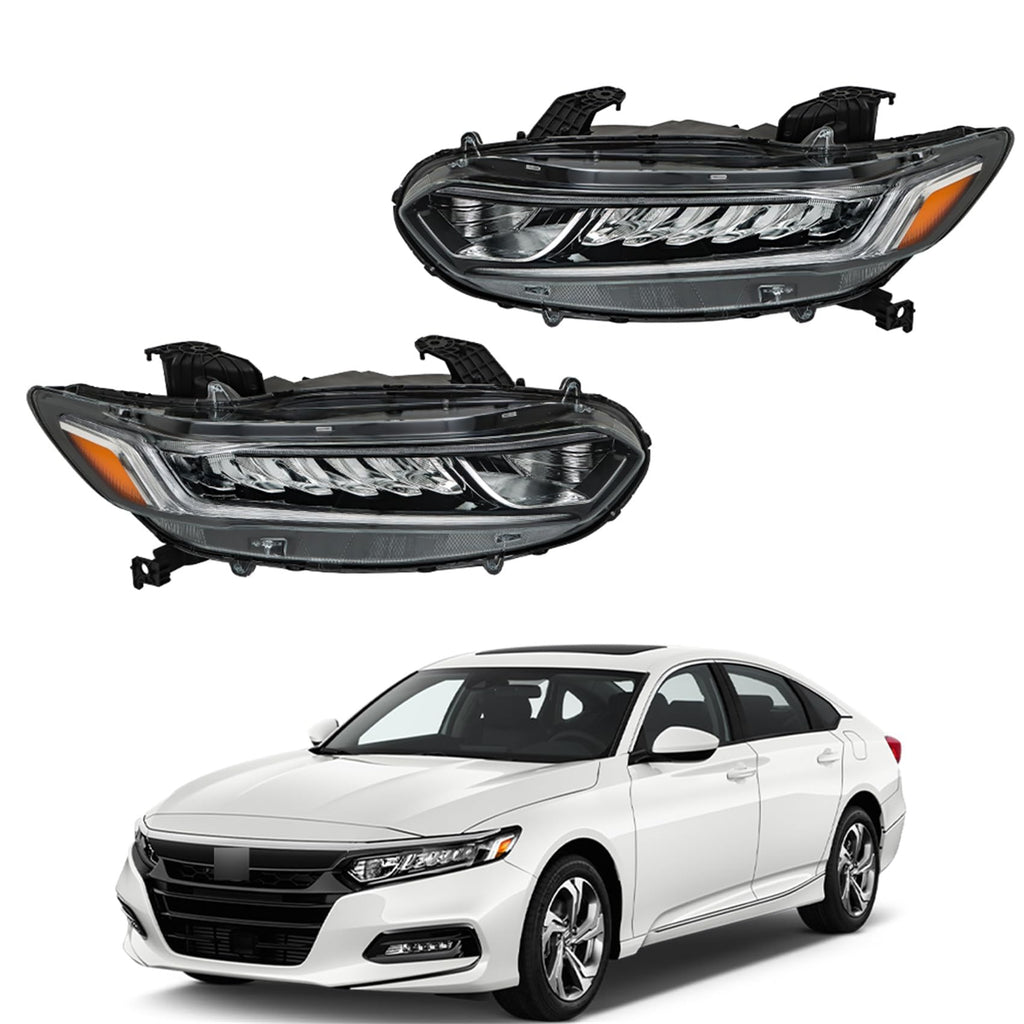 Halogen Headlight Assembly Set Driver and Passenger Side U2514