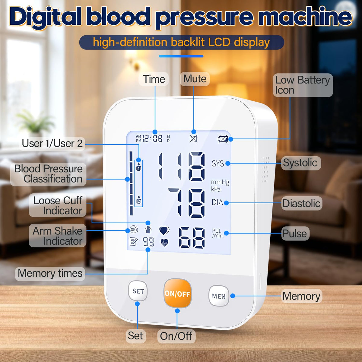 Upper Arm Blood Pressure Monitor P3264