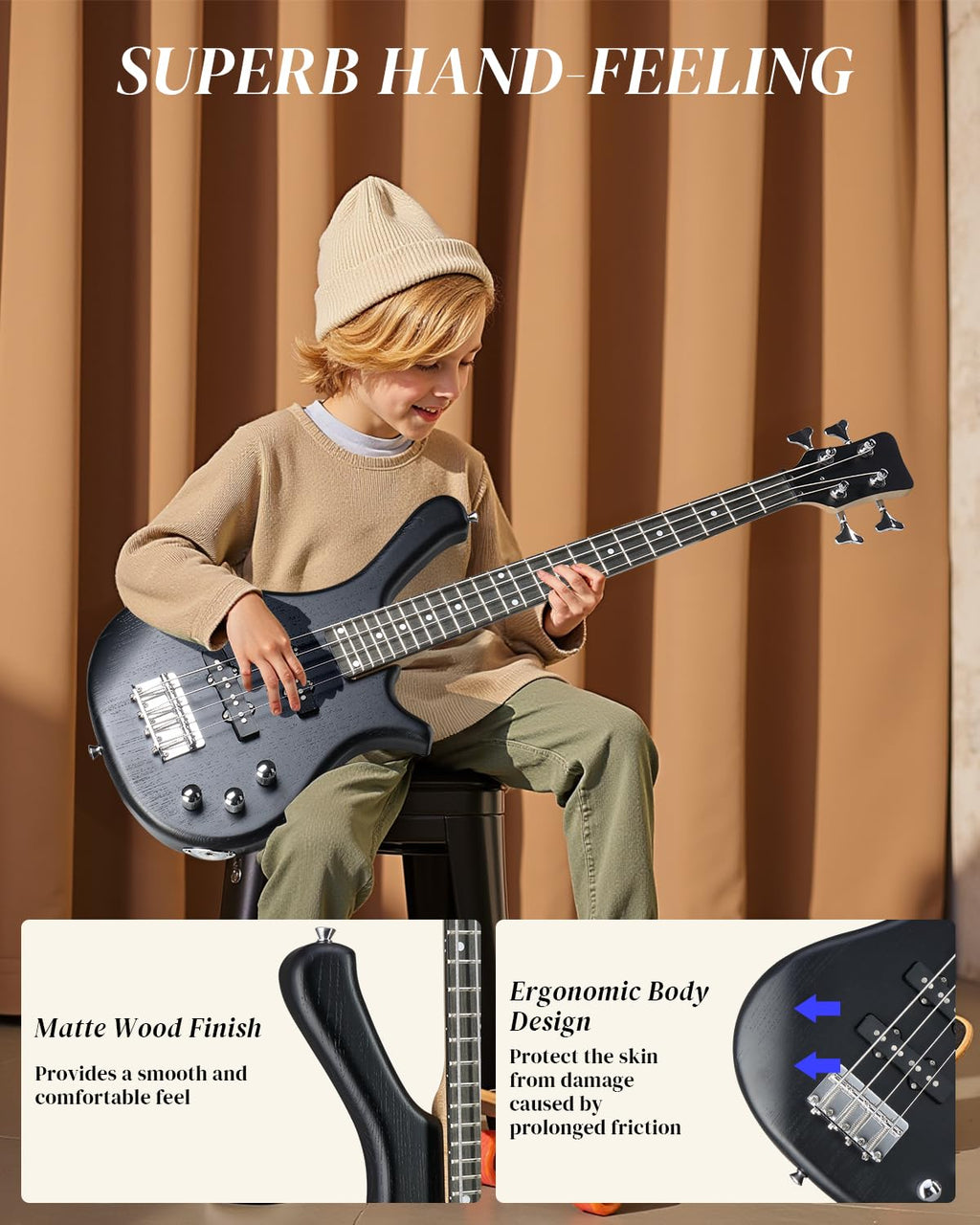 36 Inch 4 String Electric Bass Guitar T93171
