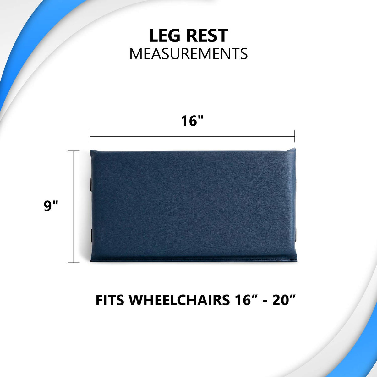 Cushioned Non-Slip Vinyl Wheelchair Leg Rest Pad X57036