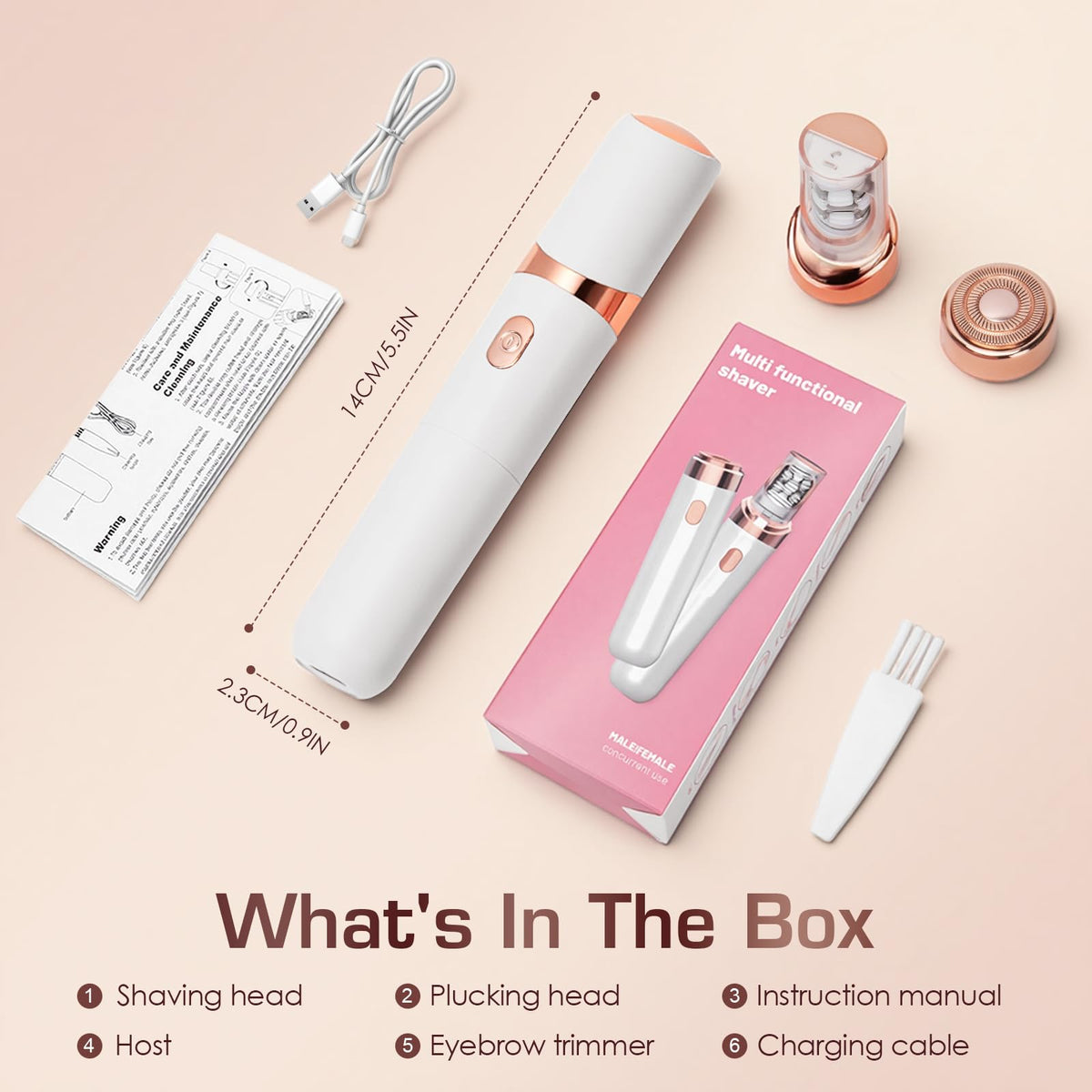 Women Face Epilator White G77005