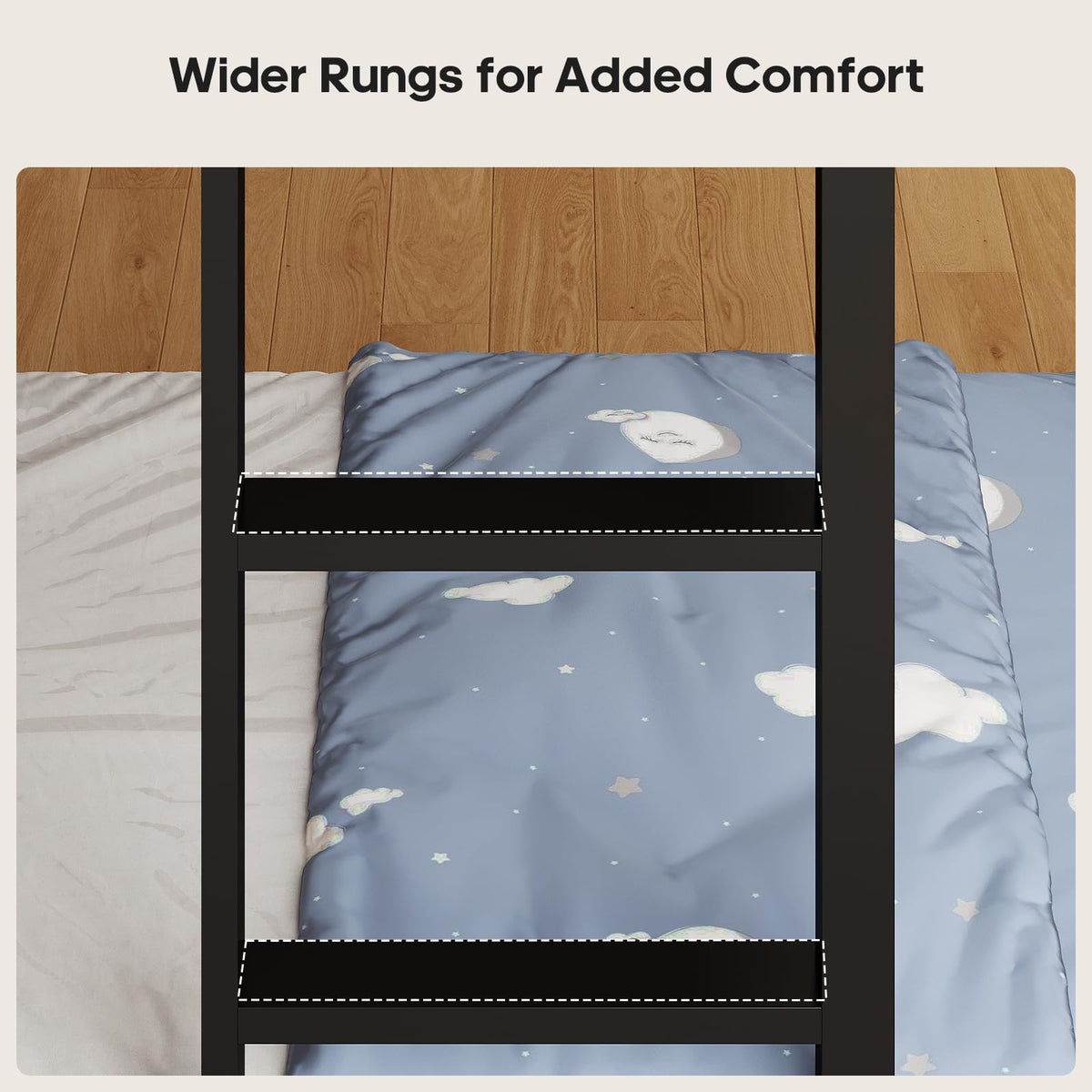 Black Twin Over Twin Bunk Bed with Storage Drawers & Bookshelf O205389