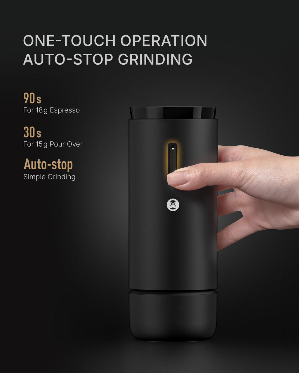 Portable Conical Burr Electric Coffee Grinder with 30 Settings G3796