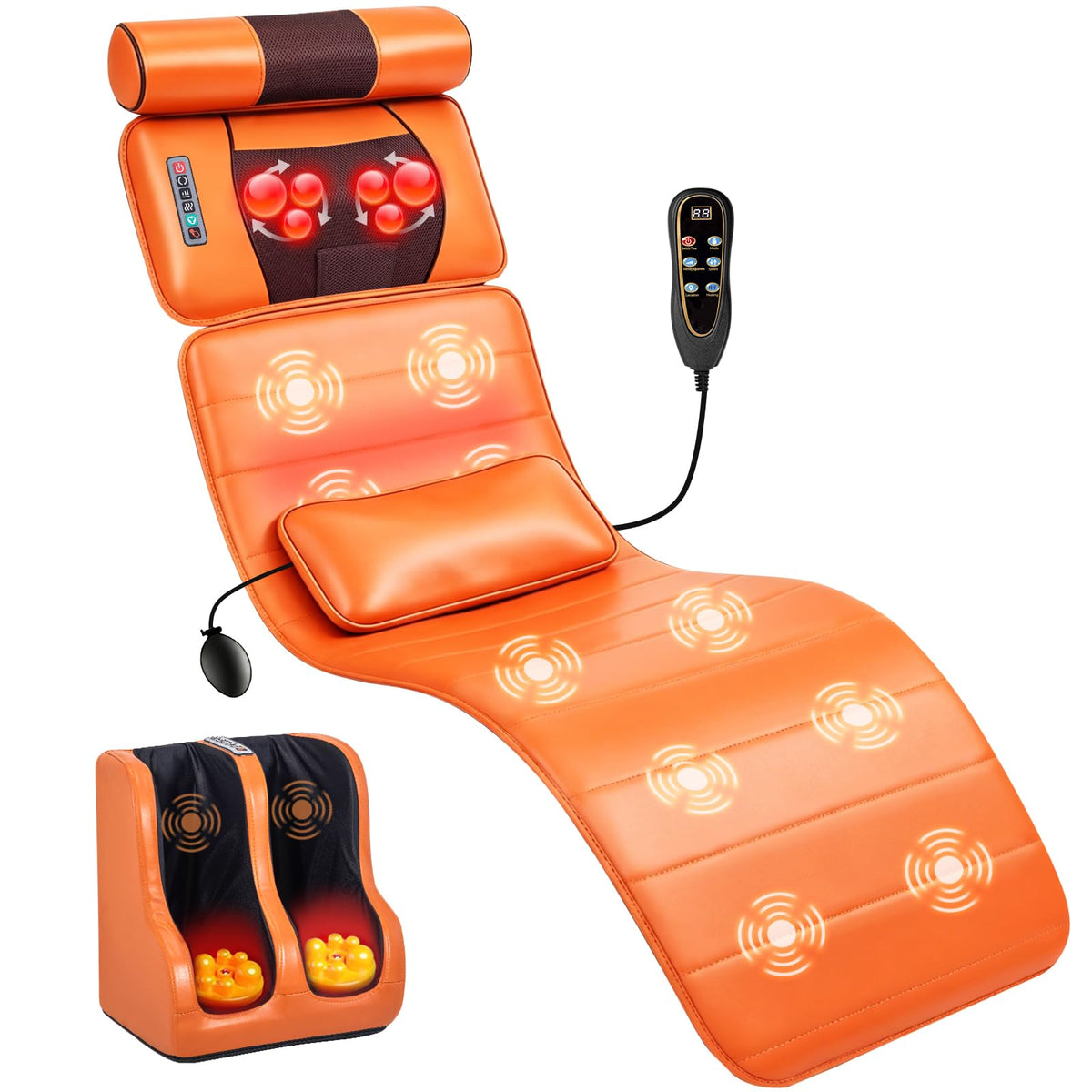 Full Body Massage Mat with Calf Vibration and Foot Massager A9061