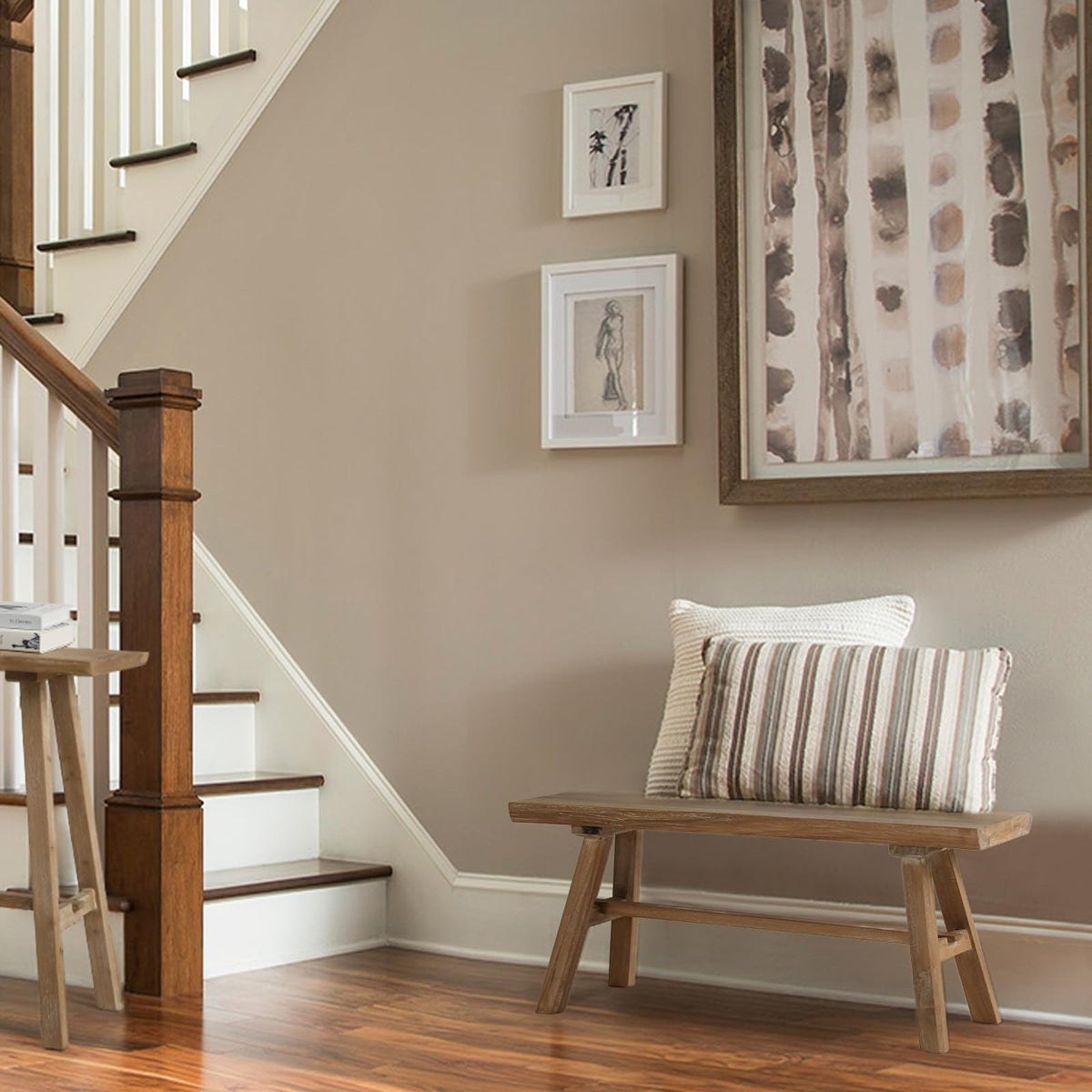 39" Solid Wood Bench S4633