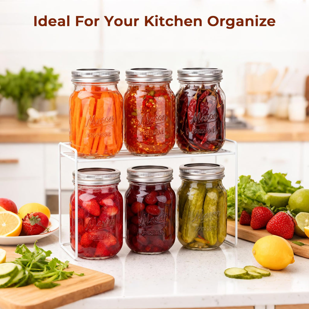 16oz 12 Pack Mason Jars with Airtight Lids M2679