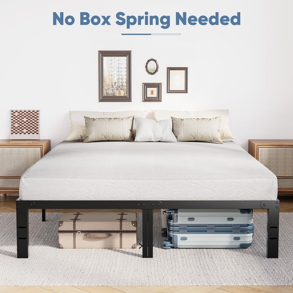 Queen Metal Slat Platform Bed Frame 14 Inch W802914