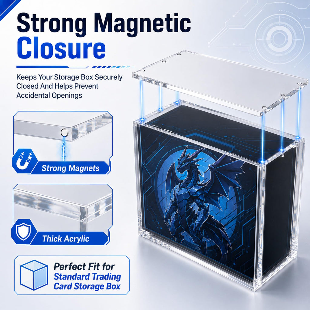 2 Pack Clear Acrylic Display Box with Magnetic Lid V701251