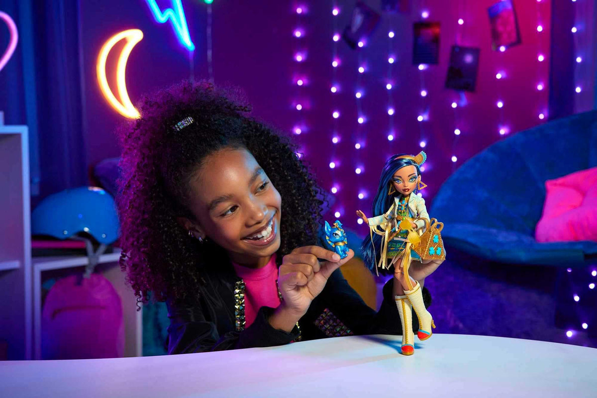 Monster High Doll with Blue Streaked Hair and Fashion Accessories E5860