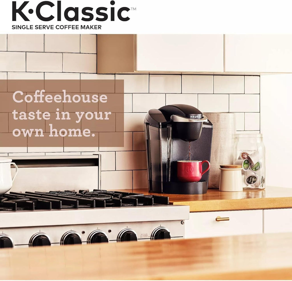 Single Serve K-Cup Pod Coffee Maker, 3 Brew Sizes, 48oz Removable Reservoir, Black U7000