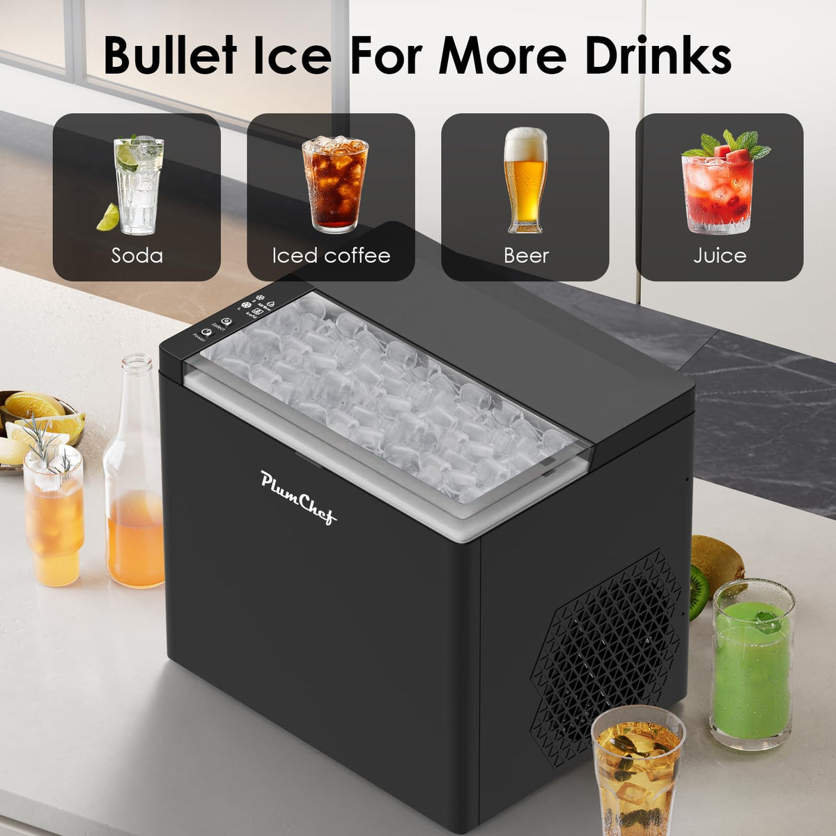 Portable Countertop Ice Maker Machine, 26Lbs/24H, Black N83867