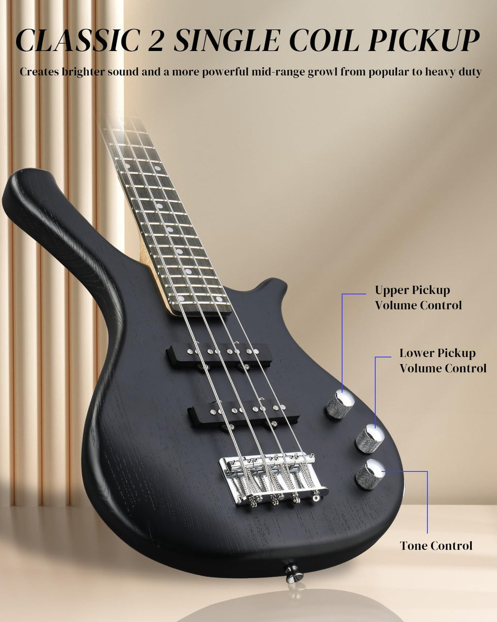 36 Inch 4 String Electric Bass Guitar T93171