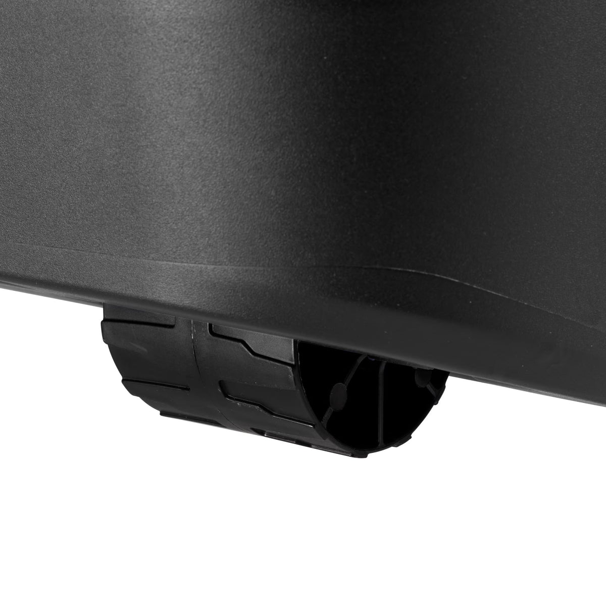 22 Gallon Black Wheeled Plastic Storage Trunk with Handle A206
