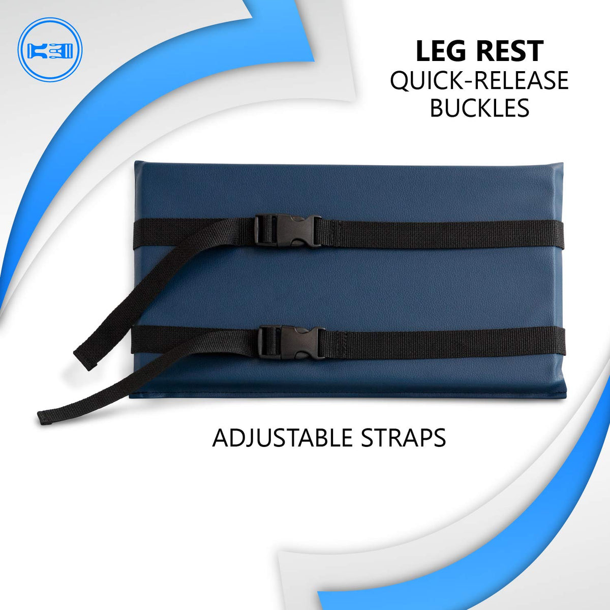 Cushioned Non-Slip Vinyl Wheelchair Leg Rest Pad X57036