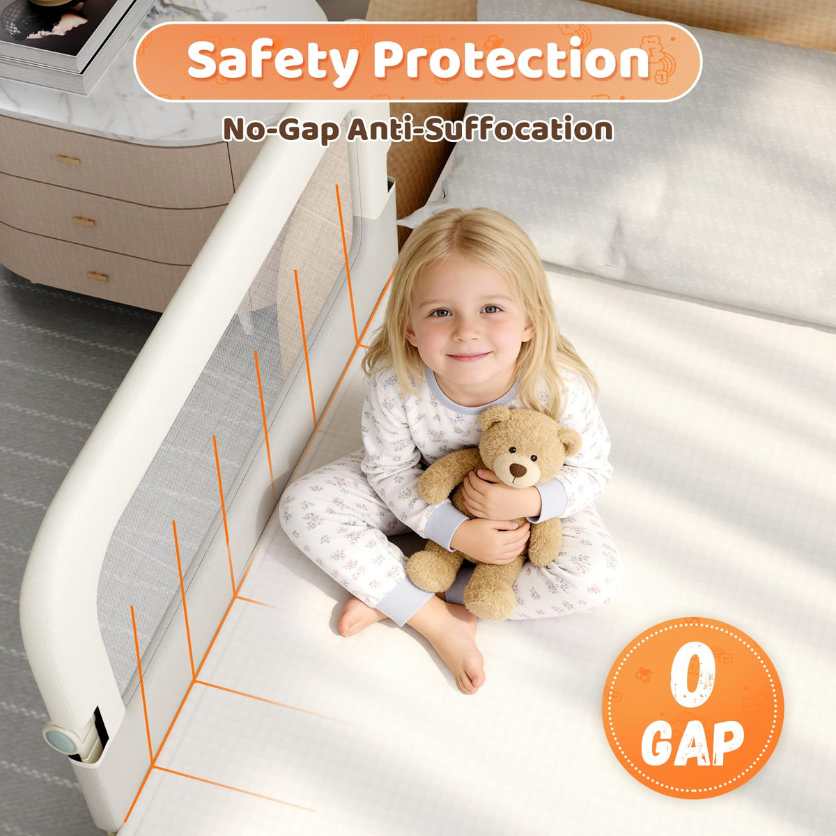 Foldable Safety Bed Rail O865828