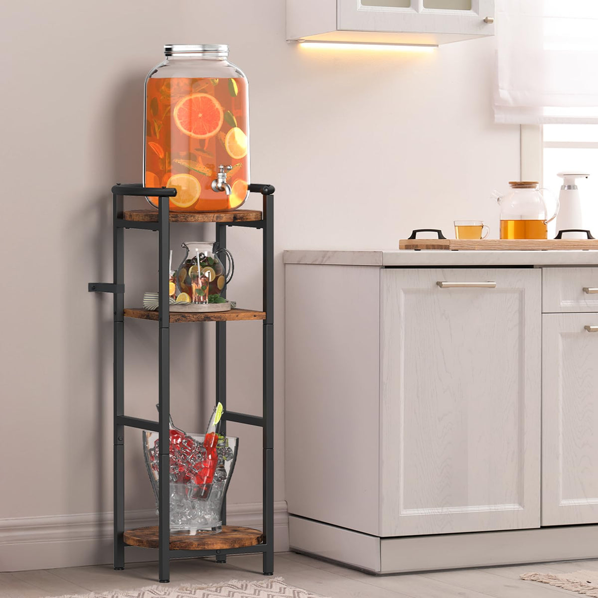 Wood Drink Dispenser Stand V675